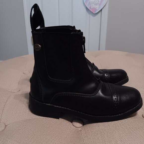 Kids Equistar Equestrian riding boots / little kid size 12C - Picture 2 of 5
